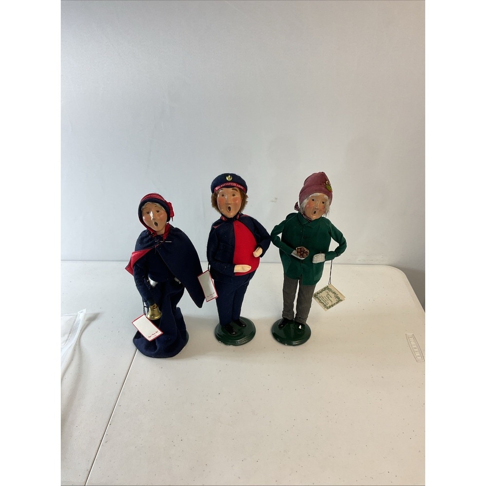 Lot Of 3 Byers Choice Carolers Salvation Army, London Criers 90s Early 2000
